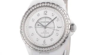 シャネル H3111 人気セラミック 8Pダイヤモンド ベゼルダイヤ 時計 コピー