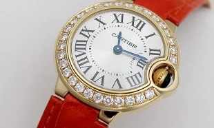 カルティエ バロンブルーWE900151 SM 18KYG 文字盤 クォーツ スーパーコピー 時計