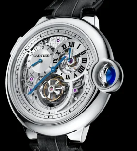 W6920081 バロン ブルーカルティエ フライング トゥールビヨン 2タイムゾーン コピー ウォッチ