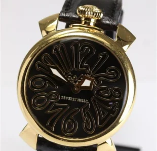 5021.BK.BH ガガミラノコピー時計 マニュアーレ 40MM クオーツ SS