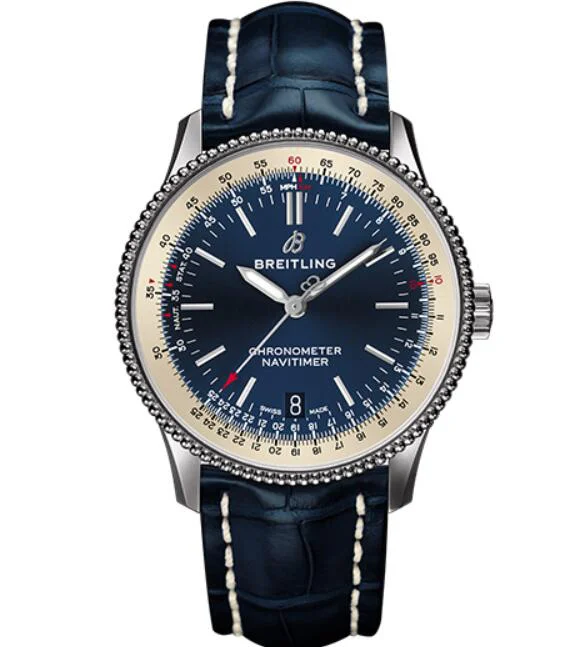 ブライトリングA1678-1WBA　アリゲーター ナビタイマー 1 オートマチック