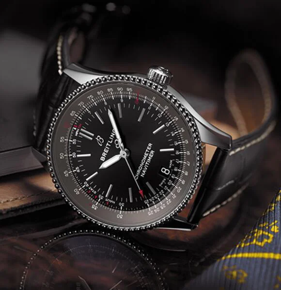 ブライトリングA1678-1WBA　アリゲーター ナビタイマー 1 オートマチック