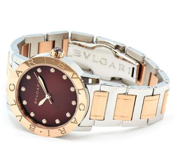 ブルガリ・ブルガリスーパーコピーブランド時計コピーステンレススティール&18Kピンクゴールド102157