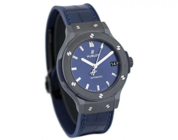HUBLOTブランドコピー時計クラシックフュージョン セラミック ブルー565.CM.7170.LR