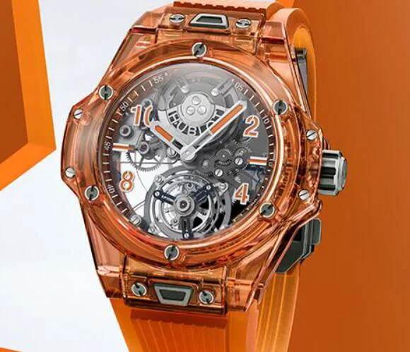 ウブロビッグ・バン トゥールビヨン 419.JO.0120.RTオートマティック オレンジサファイア