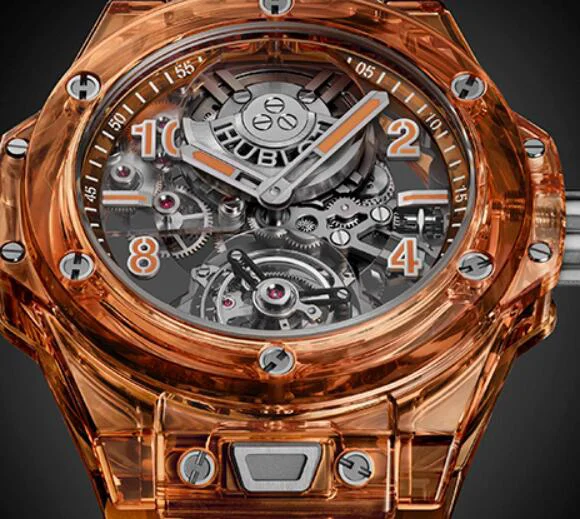 ウブロビッグ・バン トゥールビヨン 419.JO.0120.RTオートマティック オレンジサファイア