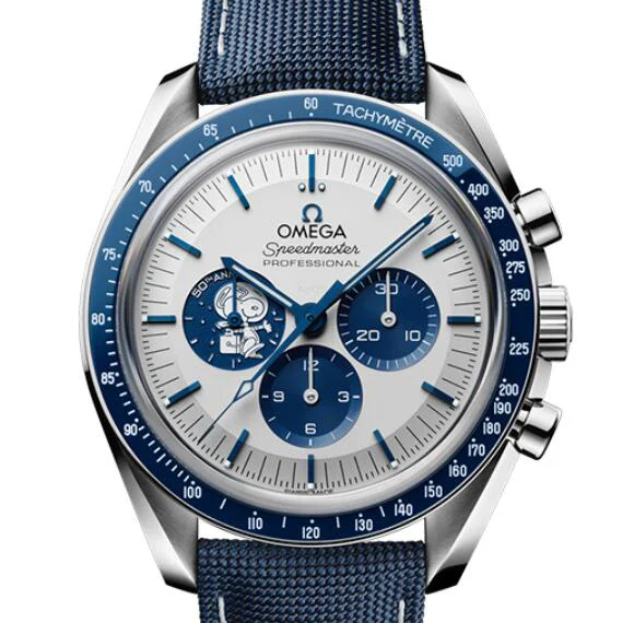 オメガスーパーコピースピードマスターN級品 シルバー スヌーピー ブルー310.32.42.50.02.001