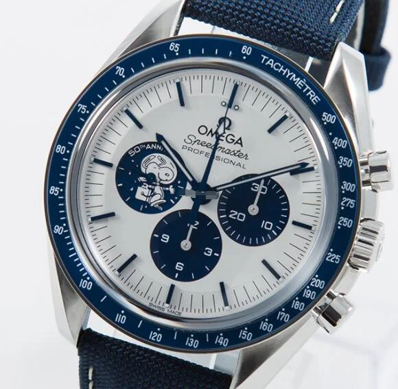 オメガスーパーコピースピードマスターN級品 シルバー スヌーピー ブルー310.32.42.50.02.001