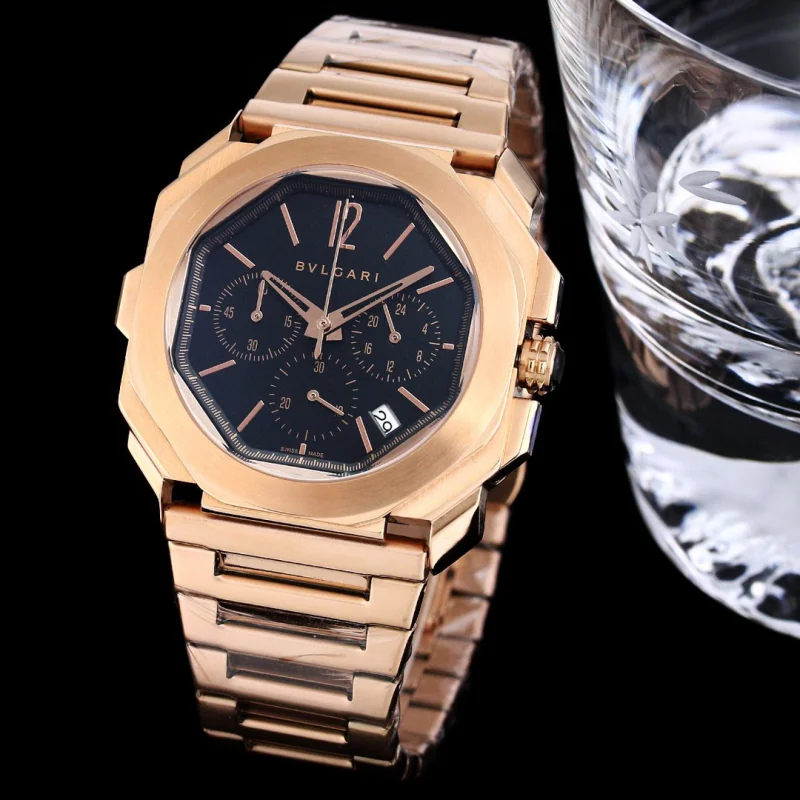 ブルガリメンズ ブランドコピー時計八角形ケースのデザインB2020380[2]