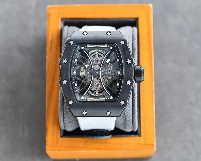 高品質リシャールミルコピー時計天然ゴムストラップ RM053-01800[2]