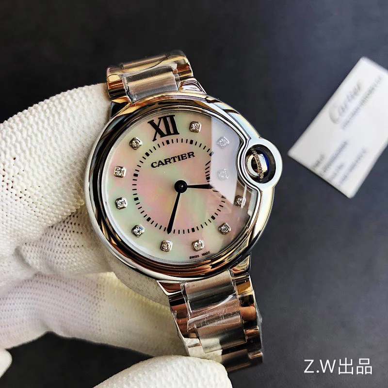 カルティエバロンブルー ブランドコピー時計28/33/36mm 101680[5]