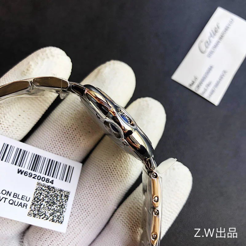 カルティエバロンブルー ブランドコピー時計28/33/36mm 101680[6]