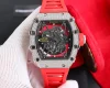 イエロー、ホワイト、ホワイトストラップ リシャールミルコピー時計RM35-02-01 (4)