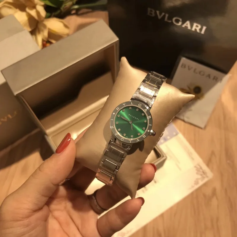ブルガリBvlgariコピー時計 グリーン文字盤最高級26mm B24L250[3]