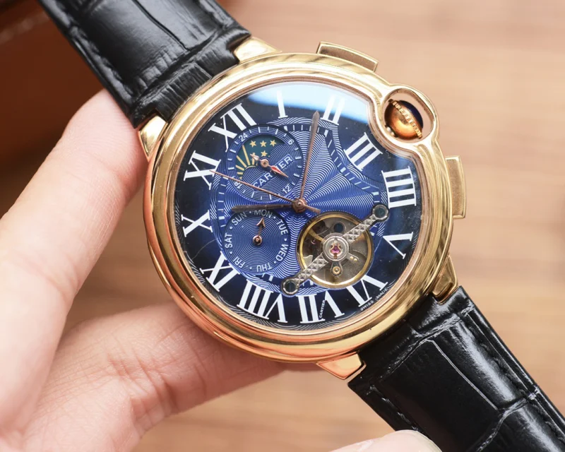 カルティエコピー バロンブルー多機能デザインメンズ腕時計238C550[2]