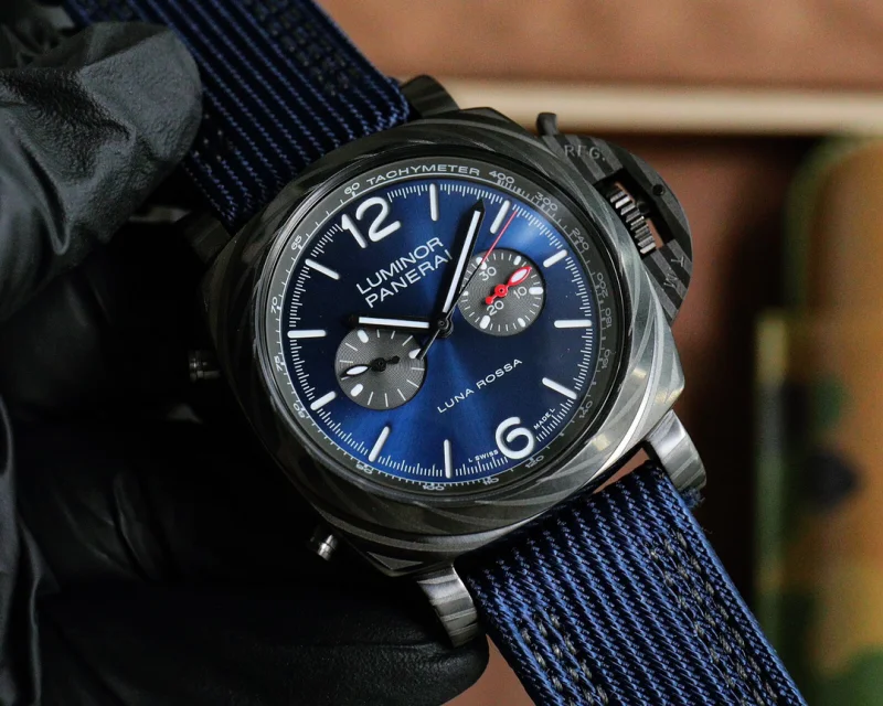 パネライコピー時計 クロノグラフ ブルー47 mm 最高級靭性465611[1]