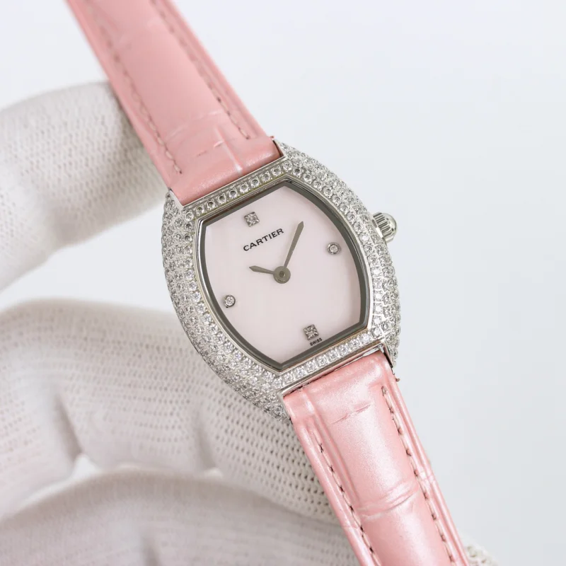 【超リアルな写真撮影】Cartier-カルティエコピーミニ レディバレルタイプ838BJ10[4]