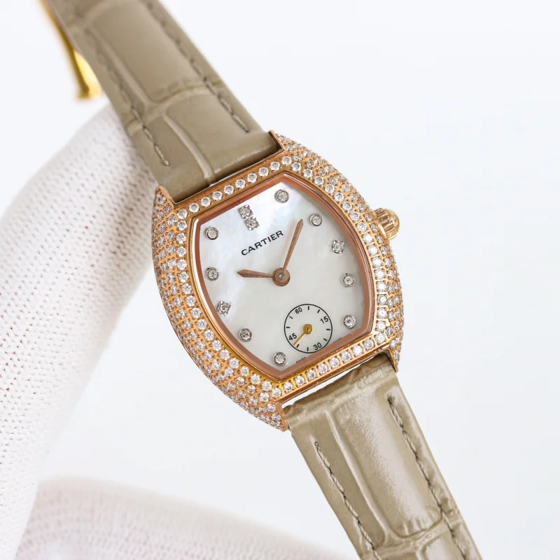 【超リアルな写真撮影】Cartier-カルティエコピーミニ レディバレルタイプ838BJ10[5]
