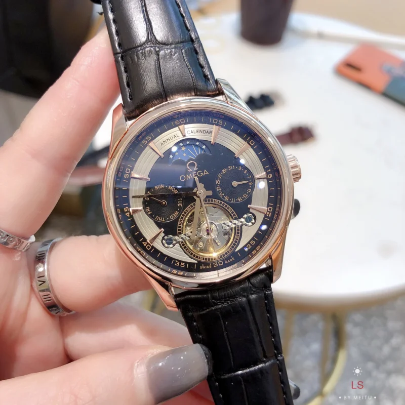 贈り物に最適オメガ デ･ビル0027203メンズ大型フライホイール機械式コピー時計[1]