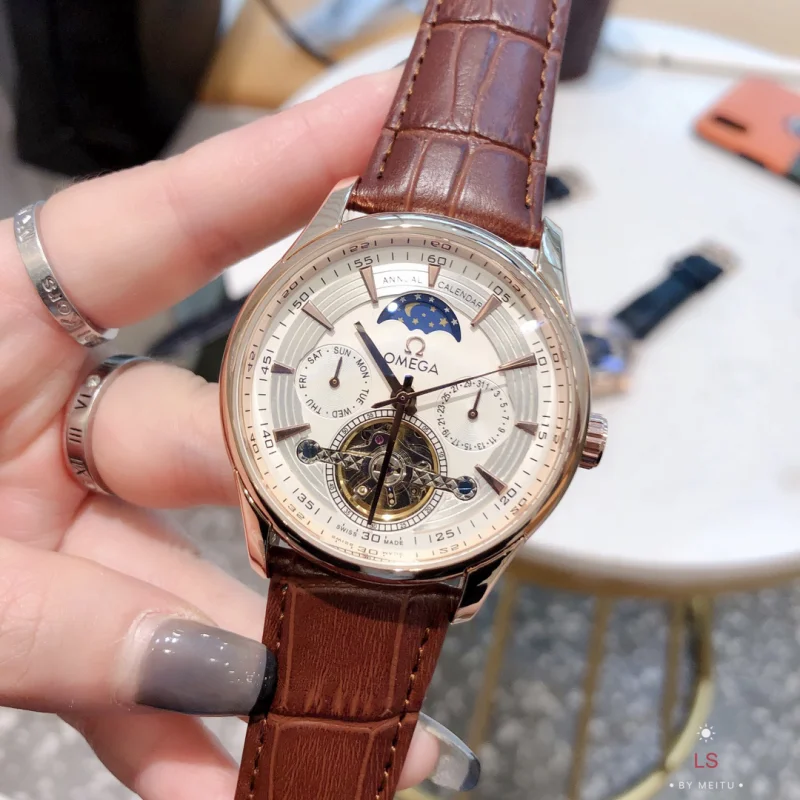 贈り物に最適オメガ デ･ビル0027203メンズ大型フライホイール機械式コピー時計[2]