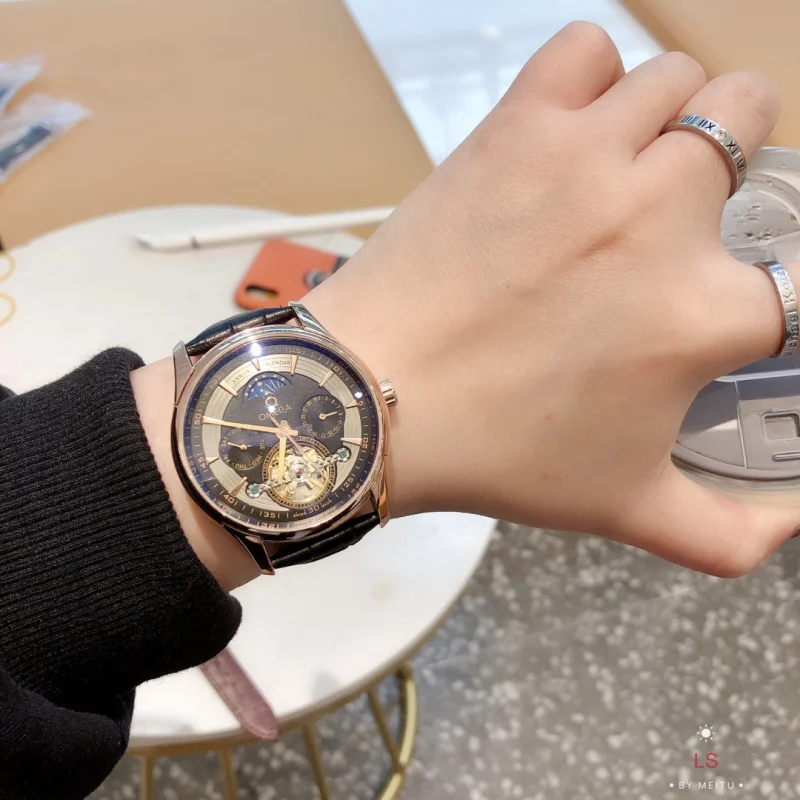 贈り物に最適オメガ デ･ビル0027203メンズ大型フライホイール機械式コピー時計[5]