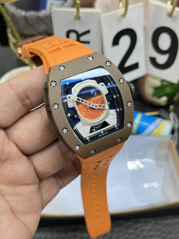 オレンジ リシャールミルコピー時計 RM52-05 マーズミッション【贈り物に最適】[2]