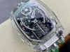 ジェイコブ&コーコピーの新しい透明ケースとW16エンジン 緑のストラップ3301920 (2)