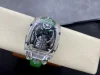 ジェイコブ&コーコピーの新しい透明ケースとW16エンジン 緑のストラップ3301920 (4)