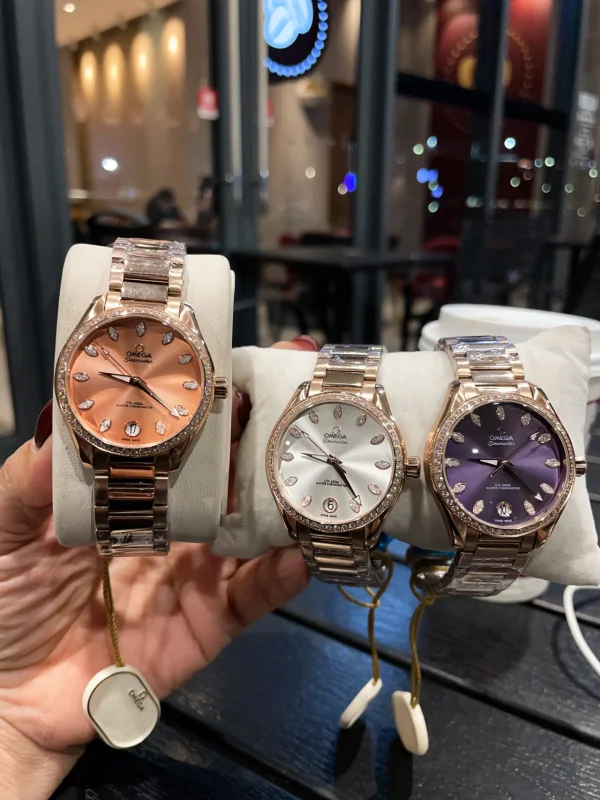 オメガ シーマスター 34mm レディーススーパーコピー時計 マザーオブパール197394[2]