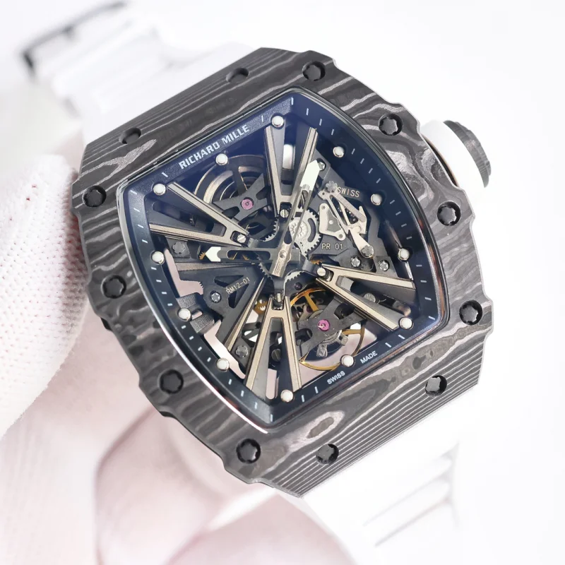 最高リシャール・ミルコピー RM12-01 トゥールビヨン カーボンファイバーとクォーツファイバー[1]