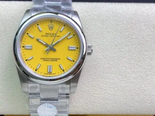 イエロー ロレックススーパーコピー時計 オイスターパーペチュアル 126000 36MM素敵な