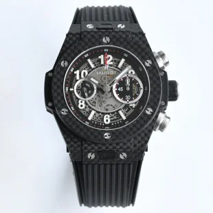 7750ムーブメント ウブロコピー時計 411.NM.1170.RX ビッグバン カーボンファイバー【佐川急便】