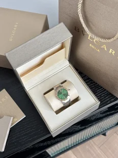 グリーンダイヤル ブルガリスーパーコピーのレディースクォーツ時計BBL26WSPG/06