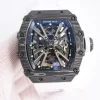 最高リシャール・ミルコピー RM12-01 トゥールビヨン カーボンファイバーとクォーツファイバー (3)