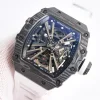 最高リシャール・ミルコピー RM12-01 トゥールビヨン カーボンファイバーとクォーツファイバー (4)