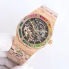 ブランド時計激安 Audemars Piguet ロイヤルオークレインボー新商品15412BC (2)