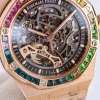 ブランド時計激安 Audemars Piguet ロイヤルオークレインボー新商品15412BC (4)