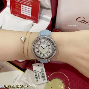 新品発見 カルティエコピー時計 バロンブルー 36mm スターダスト シボレザークォーツ173422