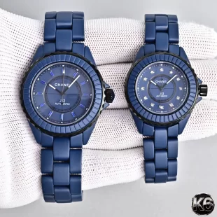 シャネル J12‑BLEU 38mm／33mm マットブルーセラミック限定モデルH10310
