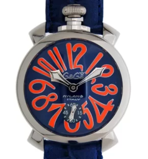 ガガミラノ マニュアーレ48mm 手巻き スモールセコンド ブルー メンズ 5010.08S コピー 腕時計