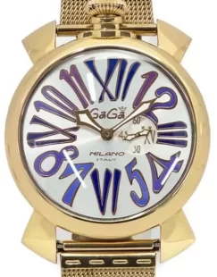 ガガミラノ スリム46mm スモールセコンド PGP メンズ 5081.3 コピー 腕時計