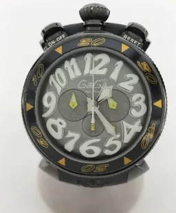 ガガミラノ クロノ48mm ラバー イエロー/グレー メンズ 6054.6 コピー 腕時計