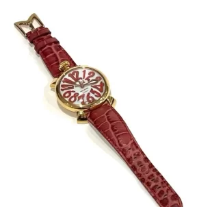 ガガミラノ マニュアーレ40mm レッド/GPシェル ボーイズ 5021.5 コピー 腕時計