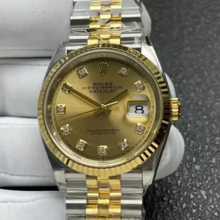 【高級CLEAN】 デイトジャストRolexスーパーコピー M126233-0017 36mm シャンパン