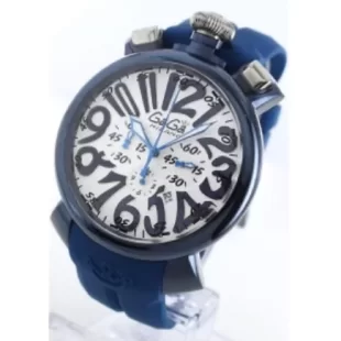 ガガミラノ クロノ48mm ラバー ブルー/ メンズ 5050.8 スーパーコピー 時計