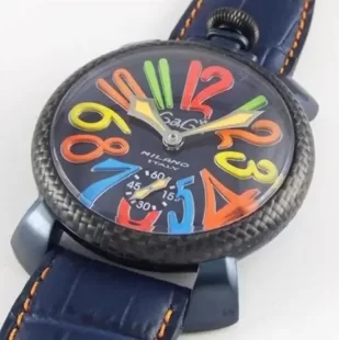 ガガミラノ マニュアーレ48mm 手巻き スモールセコンド ブルー メンズ 5016.4 コピー 腕時計