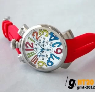 ガガミラノ マニュアーレ クロノ48mm ラバー レッド/ メンズ 5050.1 コピー 腕時計