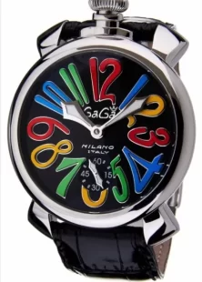 ガガミラノ マニュアーレ48mm 手巻き スモールセコンド ダークブルー/ メンズ 5510.1 コピー 腕時計