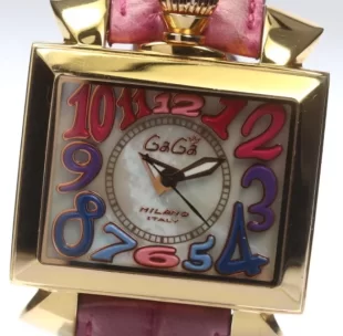ガガミラノ ナポレオーネ48mm オートマチック ピンク/PGPシェル メンズ 6001.1 コピー 腕時計