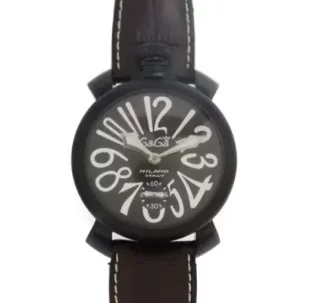 ガガミラノ マニュアーレ48mm 手巻き スモールセコンド ダークブラウン メンズ 5012.4 コピー 腕時計
